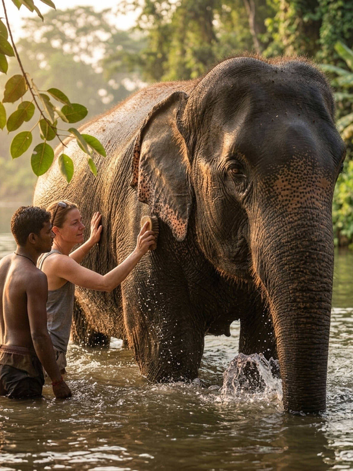 elephant-bathing